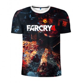 Мужская футболка 3D спортивная с принтом FARCRY4 в городе Новоалтайск, 100% полиэстер с улучшенными характеристиками | приталенный силуэт, круглая горловина, широкие плечи, сужается к линии бедра | Тематика изображения на принте: 
