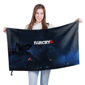Флаг 3D с принтом FARCRY4 в городе Новоалтайск, 100% полиэстер | плотность ткани — 95 г/м2, размер — 67 х 109 см. Принт наносится с одной стороны | 