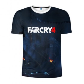 Мужская футболка 3D спортивная с принтом FARCRY4 в городе Новоалтайск, 100% полиэстер с улучшенными характеристиками | приталенный силуэт, круглая горловина, широкие плечи, сужается к линии бедра | Тематика изображения на принте: 