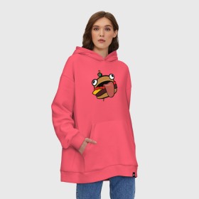 Худи SuperOversize хлопок с принтом Durr burger в городе Новоалтайск, 70% хлопок, 30% полиэстер, мягкий начес внутри | карман-кенгуру, эластичная резинка на манжетах и по нижней кромке, двухслойный капюшон
 | battle | durrr | fastfood | fortnite | royale | бургер | еда | фастфуд