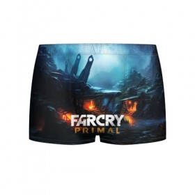 Мужские трусы 3D с принтом farcry primal в городе Новоалтайск, 50% хлопок, 50% полиэстер | классическая посадка, на поясе мягкая тканевая резинка | far cry | far cry 5 | far cry new dawn | far cry primal | farcry | fc 5 | fc5 | game | new dawn | primal | игры | постапокалипсис | фар край | фар край 5