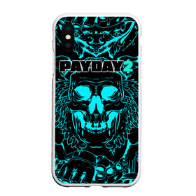 Чехол для iPhone XS Max матовый с принтом Payday 2 в городе Новоалтайск, Силикон | Область печати: задняя сторона чехла, без боковых панелей | 2 | payday | беглец | бот | ограбления | пейдей | призрак | симулятор | техник | штурмовик | шутер