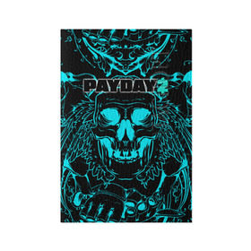 Обложка для паспорта матовая кожа с принтом Payday 2 в городе Новоалтайск, натуральная матовая кожа | размер 19,3 х 13,7 см; прозрачные пластиковые крепления | 2 | payday | беглец | бот | ограбления | пейдей | призрак | симулятор | техник | штурмовик | шутер