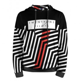 Мужская толстовка 3D с принтом Twenty One Pilots - Blurryface в городе Новоалтайск, 100% полиэстер | двухслойный капюшон со шнурком для регулировки, мягкие манжеты на рукавах и по низу толстовки, спереди карман-кенгуру с мягким внутренним слоем. | band | best | blurry | face | indie | logo | music | one | pilots | pop | regional | rock | symbol | top | trench | twenty | vessel | группа | инди | лого | логотип | музыка | пилоты | поп | рок | символ | топ | тренч
