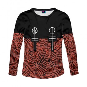 Женский лонгслив 3D с принтом Twenty One Pilots - Blurryface в городе Новоалтайск, 100% полиэстер | длинные рукава, круглый вырез горловины, полуприлегающий силуэт | band | best | blurry | face | indie | logo | music | one | pilots | pop | regional | rock | symbol | top | trench | twenty | vessel | группа | инди | лого | логотип | музыка | пилоты | поп | рок | символ | топ | тренч