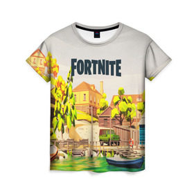 Женская футболка 3D с принтом FORTNITE в городе Новоалтайск, 100% полиэфир ( синтетическое хлопкоподобное полотно) | прямой крой, круглый вырез горловины, длина до линии бедер | battle royale | fortnite | fortnite battle royale | futuresynth | game | outrun | retrowave | synth | synthwave | игры | ретровейв | синтвейв | фортнайт