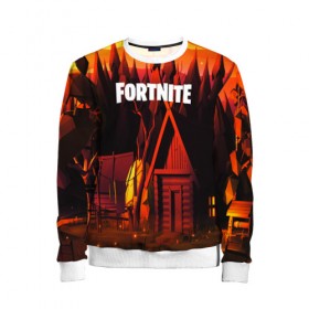 Детский свитшот 3D с принтом FORTNITE в городе Новоалтайск, 100% полиэстер | свободная посадка, прямой крой, мягкая тканевая резинка на рукавах и понизу свитшота | 