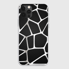 Чехол для iPhone 12 Pro Max с принтом Серебряная паутина в городе Новоалтайск, Силикон |  | абстракция | алюминий | геометрия | карбон | нить | паутина | серебро | сеть | сталь