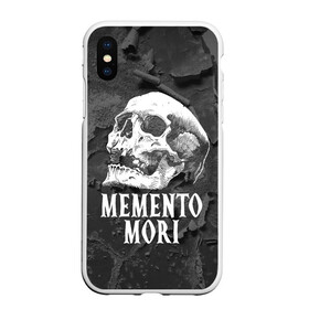 Чехол для iPhone XS Max матовый с принтом Memento mori в городе Новоалтайск, Силикон | Область печати: задняя сторона чехла, без боковых панелей | black | death | life | memento mori | skeleton | skull | жизнь | скелет | череп | черный