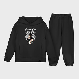 Детский костюм хлопок Oversize с принтом Bruce lee в городе Новоалтайск,  |  | bruce lee | jeet kune do | брюс ли | каратэ