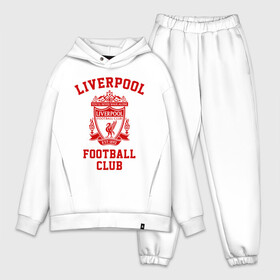 Мужской костюм хлопок OVERSIZE с принтом Ливерпуль в городе Новоалтайск,  |  | anfield | liverpool | liverpool fc | the reds | you ll never walk a | клубная | красные | ливерпуль | мерсисайдцы | фанатская | футбольная | футбольный клуб | футбольный клуб ливерпуль | энфилд
