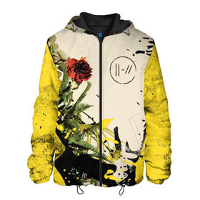 Мужская куртка 3D с принтом Twenty One Pilots - Trench в городе Новоалтайск, ткань верха — 100% полиэстер, подклад — флис | прямой крой, подол и капюшон оформлены резинкой с фиксаторами, два кармана без застежек по бокам, один большой потайной карман на груди. Карман на груди застегивается на липучку | band | best | blurry | face | indie | logo | music | one | pilots | pop | regional | rock | symbol | top | trench | twenty | vessel | группа | инди | лого | логотип | музыка | пилоты | поп | рок | символ | топ | тренч
