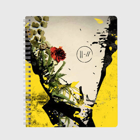 Тетрадь с принтом Twenty One Pilots - Trench в городе Новоалтайск, 100% бумага | 48 листов, плотность листов — 60 г/м2, плотность картонной обложки — 250 г/м2. Листы скреплены сбоку удобной пружинной спиралью. Уголки страниц и обложки скругленные. Цвет линий — светло-серый
 | band | best | blurry | face | indie | logo | music | one | pilots | pop | regional | rock | symbol | top | trench | twenty | vessel | группа | инди | лого | логотип | музыка | пилоты | поп | рок | символ | топ | тренч