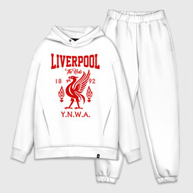 Мужской костюм хлопок OVERSIZE с принтом Ливерпуль в городе Новоалтайск,  |  | anfield | liverpool | liverpool fc | the reds | you ll never walk a | клубная | красные | ливерпуль | мерсисайдцы | фанатская | футбольная | футбольный клуб | футбольный клуб ливерпуль | энфилд