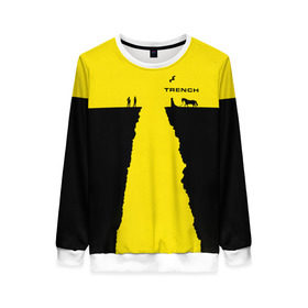 Женский свитшот 3D с принтом Twenty One Pilots - Trench в городе Новоалтайск, 100% полиэстер с мягким внутренним слоем | круглый вырез горловины, мягкая резинка на манжетах и поясе, свободная посадка по фигуре | band | best | blurry | face | indie | logo | music | one | pilots | pop | regional | rock | symbol | top | trench | twenty | vessel | группа | инди | лого | логотип | музыка | пилоты | поп | рок | символ | топ | тренч