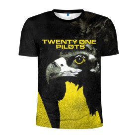 Мужская футболка 3D спортивная с принтом Twenty One Pilots - Trench в городе Новоалтайск, 100% полиэстер с улучшенными характеристиками | приталенный силуэт, круглая горловина, широкие плечи, сужается к линии бедра | band | best | blurry | face | indie | logo | music | one | pilots | pop | regional | rock | symbol | top | trench | twenty | vessel | группа | инди | лого | логотип | музыка | пилоты | поп | рок | символ | топ | тренч