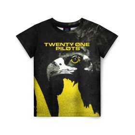 Детская футболка 3D с принтом Twenty One Pilots - Trench в городе Новоалтайск, 100% гипоаллергенный полиэфир | прямой крой, круглый вырез горловины, длина до линии бедер, чуть спущенное плечо, ткань немного тянется | band | best | blurry | face | indie | logo | music | one | pilots | pop | regional | rock | symbol | top | trench | twenty | vessel | группа | инди | лого | логотип | музыка | пилоты | поп | рок | символ | топ | тренч