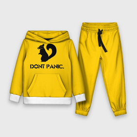 Детский костюм 3D (с толстовкой) с принтом Dont Panic. в городе Новоалтайск,  |  | dont panic | белка | енот | скунс