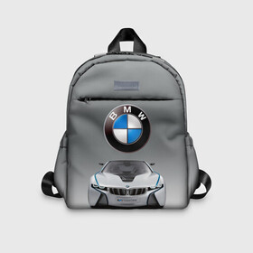 Детский рюкзак 3D с принтом BMW Vision в городе Новоалтайск, 100% полиэстер | лямки с регулируемой длиной, сверху петелька, чтобы рюкзак можно было повесить на вешалку. Основное отделение закрывается на молнию, как и внешний карман. Внутри дополнительный карман. По бокам два дополнительных кармашка | Тематика изображения на принте: bmw | car | germany | motorsport | sports car | автомобиль | автоспорт | бмв | германия | спорткар
