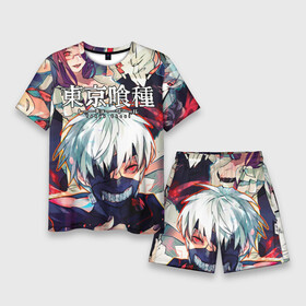 Мужской костюм с шортами 3D с принтом Tokyo Ghoul (5) в городе Новоалтайск,  |  | anime | ghoul | manga | tokyo | tokyo ghoul | анмие | гуль | манга | токийский гуль | токио