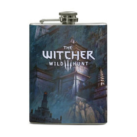 Фляга с принтом The Witcher 3: Wild Hunt в городе Новоалтайск, металлический корпус | емкость 0,22 л, размер 125 х 94 мм. Виниловая наклейка запечатывается полностью | Тематика изображения на принте: 