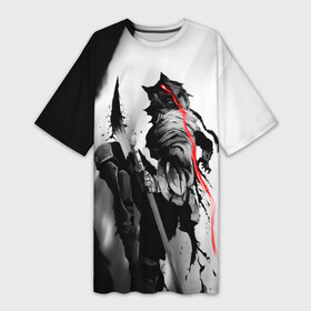 Платье-футболка 3D с принтом Goblin Slayer under the moon light в городе Новоалтайск,  |  | Тематика изображения на принте: ahegao | anime | armor | blood | goblin | knight | manga | slayer | аниме | ахегао | гоблин | гоблинов | гоблины | доспехи | жрица | кровища | кровь | манга | мульт | мультик | ранобэ | рыцарь | сериал