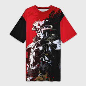 Платье-футболка 3D с принтом Goblin Slayer red and black в городе Новоалтайск,  |  | Тематика изображения на принте: ahegao | anime | armor | blood | goblin | knight | manga | slayer | аниме | ахегао | гоблин | гоблинов | гоблины | доспехи | жрица | кровища | кровь | манга | мульт | мультик | ранобэ | рыцарь | сериал
