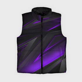 Женский жилет утепленный 3D с принтом GEOMETRY STRIPES NEON  ФИОЛЕТОВЫЕ ПОЛОСЫ в городе Новоалтайск,  |  | abstract | geometry | metal | polyviolet | purple | still | stripes | texture | violet | абстракция | геометрия | металл | сталь | текстура | ультрафиолет | фиолетовый