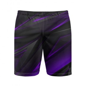 Мужские шорты 3D спортивные с принтом GEOMETRY STRIPES в городе Новоалтайск,  |  | abstract | geometry | metal | polyviolet | purple | still | stripes | texture | violet | абстракция | геометрия | металл | сталь | текстура | ультрафиолет | фиолетовый