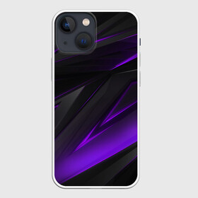 Чехол для iPhone 13 mini с принтом GEOMETRY STRIPES NEON | ФИОЛЕТОВЫЕ ПОЛОСЫ в городе Новоалтайск,  |  | abstract | geometry | metal | polyviolet | purple | still | stripes | texture | violet | абстракция | геометрия | металл | сталь | текстура | ультрафиолет | фиолетовый