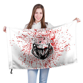 Флаг 3D с принтом Goblin Slayer в городе Новоалтайск, 100% полиэстер | плотность ткани — 95 г/м2, размер — 67 х 109 см. Принт наносится с одной стороны | ahegao | anime | armor | blood | goblin | knight | manga | slayer | аниме | ахегао | гоблин | гоблинов | гоблины | доспехи | жрица | кровища | кровь | манга | мульт | мультик | ранобэ | рыцарь | сериал