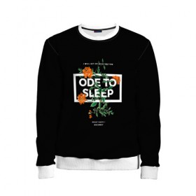 Детский свитшот 3D с принтом TOP. Ode to Sleep в городе Новоалтайск, 100% полиэстер | свободная посадка, прямой крой, мягкая тканевая резинка на рукавах и понизу свитшота | Тематика изображения на принте: dun | joseph | josh | joshua | one | pilots | top | trench | twenty | tyler | usa | william | дан | джозеф | джош | джошуа | пилоты | сша | тайлер | уильям