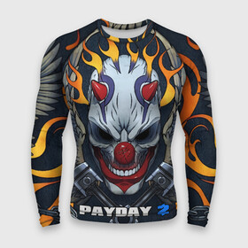 Мужской рашгард 3D с принтом Payday 2 в городе Новоалтайск,  |  | chains day | game | gun | mask | payday | payday 2 | payday2 | грабители | зло | игра | клоун | маска | ограбление | оружие | пистолет
