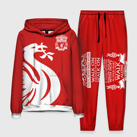Мужской костюм 3D (с толстовкой) с принтом Ливерпуль в городе Новоалтайск,  |  | anfield | liverpool | liverpool fc | the reds | you ll never walk a | клубная | красные | ливерпуль | мерсисайдцы | фанатская | футбольная | футбольный клуб | футбольный клуб ливерпуль | энфилд