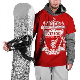 Накидка на куртку 3D с принтом Ливерпуль в городе Новоалтайск, 100% полиэстер |  | anfield | liverpool | liverpool fc | the reds | you ll never walk a | клубная | красные | ливерпуль | мерсисайдцы | фанатская | футбольная | футбольный клуб | футбольный клуб ливерпуль | энфилд