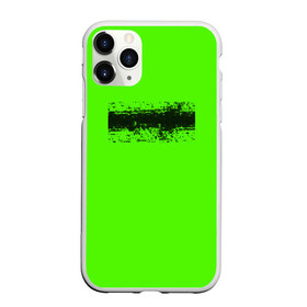 Чехол для iPhone 11 Pro матовый с принтом Гранж зеленый в городе Новоалтайск, Силикон |  | Тематика изображения на принте: кислотные костюмы | кислотные цвета | неон | флуоресцентные принты