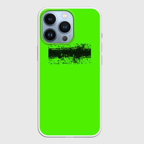 Чехол для iPhone 13 Pro с принтом Гранж зеленый в городе Новоалтайск,  |  | Тематика изображения на принте: кислотные костюмы | кислотные цвета | неон | флуоресцентные принты