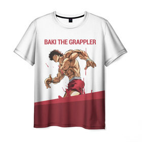 Мужская футболка 3D с принтом Baki the Grappler / Боец Баки в городе Новоалтайск, 100% полиэфир | прямой крой, круглый вырез горловины, длина до линии бедер | ahegao | anime | baki | fighter | grappler | manga | the | аниме | анимешники | анимешнику | ахегао | баки | боевые | боец | бойцы | доппо | драки | искусства | манга | мульт | мультик | сериал | хамма | юдзиро
