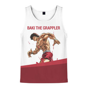 Мужская майка 3D с принтом Baki the Grappler / Боец Баки в городе Новоалтайск, 100% полиэстер | круглая горловина, приталенный силуэт, длина до линии бедра. Пройма и горловина окантованы тонкой бейкой | ahegao | anime | baki | fighter | grappler | manga | the | аниме | анимешники | анимешнику | ахегао | баки | боевые | боец | бойцы | доппо | драки | искусства | манга | мульт | мультик | сериал | хамма | юдзиро