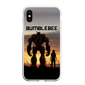 Чехол для iPhone XS Max матовый с принтом BUMBLEBEE в городе Новоалтайск, Силикон | Область печати: задняя сторона чехла, без боковых панелей | bumblebee | автобот | бамблби | герой | камаро | прайм | робот | трансформеры | фильм | шевроле