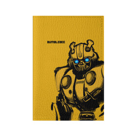 Обложка для паспорта матовая кожа с принтом BUMBLEBEE в городе Новоалтайск, натуральная матовая кожа | размер 19,3 х 13,7 см; прозрачные пластиковые крепления | Тематика изображения на принте: bumblebee | автобот | бамблби | герой | камаро | прайм | робот | трансформеры | фильм | шевроле
