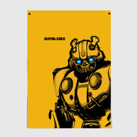 Постер с принтом BUMBLEBEE в городе Новоалтайск, 100% бумага
 | бумага, плотность 150 мг. Матовая, но за счет высокого коэффициента гладкости имеет небольшой блеск и дает на свету блики, но в отличии от глянцевой бумаги не покрыта лаком | bumblebee | автобот | бамблби | герой | камаро | прайм | робот | трансформеры | фильм | шевроле