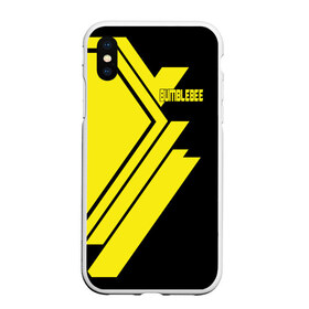 Чехол для iPhone XS Max матовый с принтом BUMBLEBEE в городе Новоалтайск, Силикон | Область печати: задняя сторона чехла, без боковых панелей | bumblebee | автобот | бамблби | герой | камаро | прайм | робот | трансформеры | фильм | шевроле