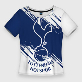 Женская футболка 3D Slim с принтом Тоттенхэм в городе Новоалтайск,  |  | spurs | tottenham | tottenham hotspur | англия | апл | белые | лондон | премьер лига | тоттенхэм | тоттенхэм хотспур | форма | футбол | футболист | футбольная | футбольный клуб | шпоры