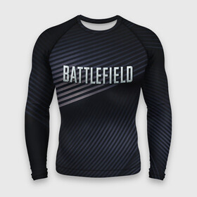 Мужской рашгард 3D с принтом BATTLEFIELD в городе Новоалтайск,  |  | battlefield | бателфилд | игра | компьютерная игра | надпись | поле битвы | стрелялка | шутер