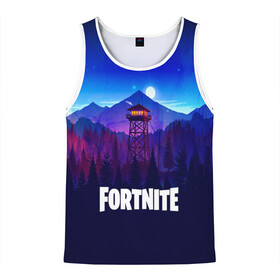 Мужская майка 3D с принтом fortnite в городе Новоалтайск, 100% полиэстер | круглая горловина, приталенный силуэт, длина до линии бедра. Пройма и горловина окантованы тонкой бейкой | battle royale | fortnite | fortnite battle royale | futuresynth | game | outrun | retrowave | synth | synthwave | игры | ретровейв | синтвейв | фортнайт