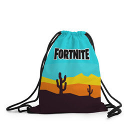 Рюкзак-мешок 3D с принтом FORTNITE в городе Новоалтайск, 100% полиэстер | плотность ткани — 200 г/м2, размер — 35 х 45 см; лямки — толстые шнурки, застежка на шнуровке, без карманов и подкладки | 