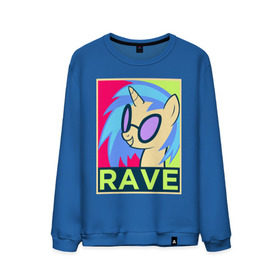 Мужской свитшот хлопок с принтом DJ Pon-3 RAVE в городе Новоалтайск, 100% хлопок |  | dj pon 3 | mlp | my little pony | pony | rave | vinyl scratch | винил скрэтч | млп | мой маленький пони | пони | рейв