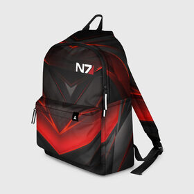 Рюкзак 3D с принтом MASS EFFECT N7 в городе Новоалтайск, 100% полиэстер | лямки с регулируемой длиной, сверху петелька, чтобы рюкзак можно было повесить на вешалку. Основное отделение закрывается на молнию, как и внешний карман. Внутри два дополнительных кармана, один из которых закрывается на молнию. По бокам два дополнительных кармашка | abstract | armour | geometry | geometry stripes | metal | n7 | still | still armour | texture | абстракция | броня | геометрия | костюм | масс эффект | металл | н7 | сталь | стальная броня | текстура | шепард