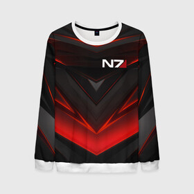 Мужской свитшот 3D с принтом MASS EFFECT N7 в городе Новоалтайск, 100% полиэстер с мягким внутренним слоем | круглый вырез горловины, мягкая резинка на манжетах и поясе, свободная посадка по фигуре | Тематика изображения на принте: abstract | armour | geometry | geometry stripes | metal | n7 | still | still armour | texture | абстракция | броня | геометрия | костюм | масс эффект | металл | н7 | сталь | стальная броня | текстура | шепард